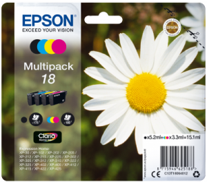 EPSON 18 Daisy 3.3ml CMYK, 18 Daisy 3.3ml CMYK