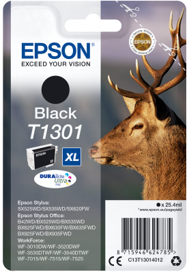 EPSON T1301 Stag XL 25.4ml BK, T1301 Stag XL 25.4ml BK
