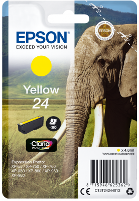 EPSON 24 Elephant 4.6ml YL, 24 Elephant 4.6ml YL