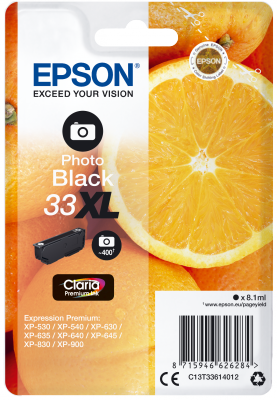 EPSON 33XL Oranges 8.1ml PBK, 33XL Oranges 8.1ml PBK