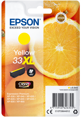 EPSON 33XL Oranges 8.9ml YL, 33XL Oranges 8.9ml YL