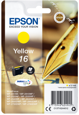 EPSON 16 Pen+Crossword 3.1ml YL, 16 Pen+Crossword 3.1ml YL