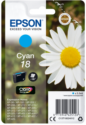 EPSON 18 Daisy 3.3ml CY, 18 Daisy 3.3ml CY