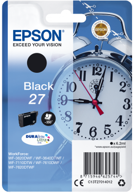 EPSON 27 Alarm Clock 6.2ml BK, 27 Alarm Clock 6.2ml BK