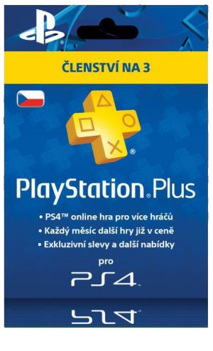 PlayStation Plus Card Hang 90 Days - pouze pro CZ PS Store