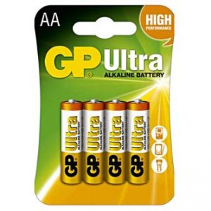 Baterie alkalická, AA, 1.5V, GP, blistr, 4-pack, ULTRA