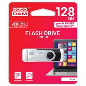 GOODRAM USB flash disk, 3.0, 128GB, UTS3, černá, UTS3-1280K0R11