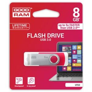 GOODRAM USB flash disk, 3.0, 8GB, UTS3, červená, UTS3-0080R0R11