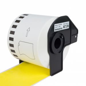 PEKRO kompatibilní s BROTHER DK-44605, žlutá pap. role, snadno odstranitelná 62x30,48m