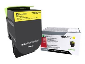 LEXMARK X317 Žlutá originál kazeta s barvivem LCCP, LRP pro LEXMARK CS317dn, CS417