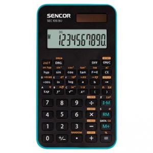 Kalkulačka SENCOR, SEC 106 GN, zelená, školní, desetimístná, zelený rámeček