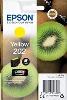 EPSON originální ink C13T02F44010, 202, yellow, 1x4.1ml, EPSON XP-6000, XP-6005