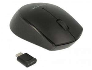 DELOCK Optická 3-tlačítková mini myš USB Type-Ct 2.4 GHz bezdrátová