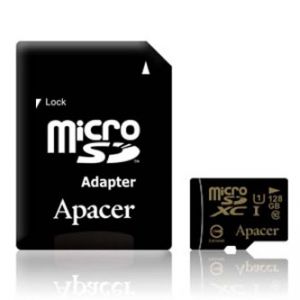 APACER paměťová karta Secure Digital, 128GB, microSDXC, AP128GMCSX10U1-R, Class 10 UHS-I