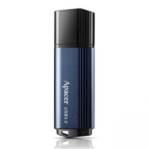 APACER USB Flash Drive, 3.0, 32GB, AH553, modrý, AP32GAH553U-1, kovový s plastovou krytkou
