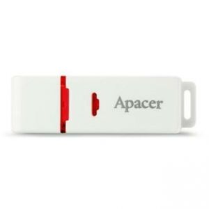 APACER USB Flash Drive, 2.0, 64GB, AH223, bílý, oranžový, AP64GAH223W-1, s plastovou krytk