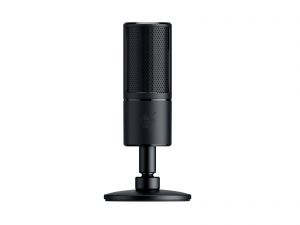 RAZER Seiren X -mikrofon, ovládání hlasitosti, černý, tlačítko ztlumení