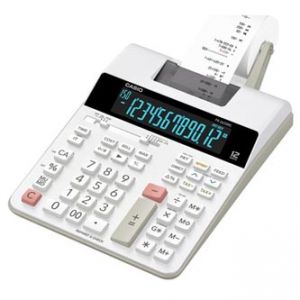 Kalkulačka CASIO, FR 2650 RC, bílá, dvanáctimístná, síťové napájení