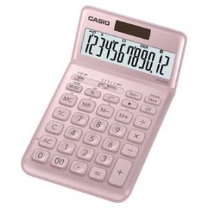 Kalkulačka CASIO, JW 200 SC PK, růžová, dvanáctimístná, duální napájení, sklápěcí displej