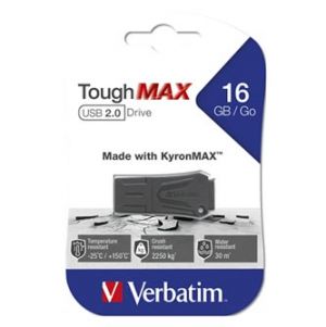 Verbatim ToughMAX, 2.0, 16GB, černý, 49330, kompozitní materiál KyronMAX(tm)
