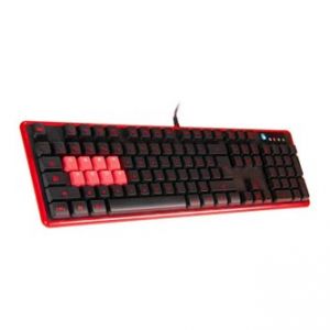 A4TECH klávesnice B2278, herní, černo-červená, drátová (USB), CZ, optické spínače