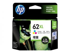 HP 62XL - Vysoká výtěžnost - trojbarevná dye-based - originál - blistr - inkoustová cartri