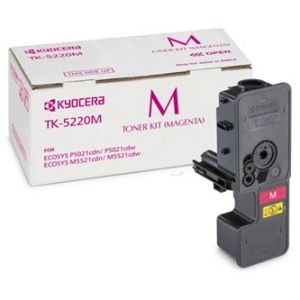 KYOCERA originální toner TK-5220M červený/magenta, 1200str., KYOCERA 5521, 5521cdn, 5