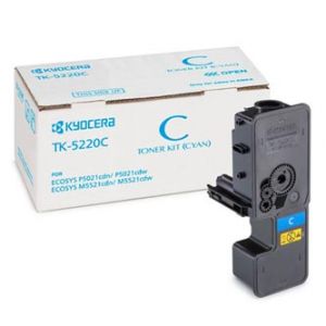 KYOCERA originální toner TK-5220C modrá/cyan 1200str., KYOCERA 5521, 5521cdn, 5521