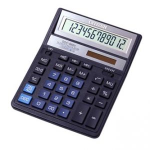 CITIZEN Kalkulačka SDC888XBL, modrá, stolní, dvanáctimístná