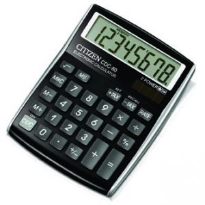CITIZEN Kalkulačka CDC80BKWB, černá, stolní, osmimístná, automatické vypnutí