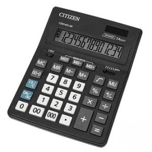 CITIZEN Kalkulačka CDB1401-BK, černá, stolní, čtrnáctimístná