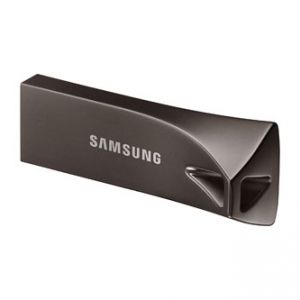 SAMSUNG USB flash disk, 3.1, 128GB, BAR Plus, černý, MUF-128BE4/EU, s praktickým poutkem