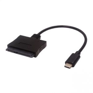 USB (3.1) Adaptér, USB C (3.1) M-SATA (7+15pin), 0, černý, plastic bag, pro disky 2,5"