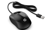 HP Myš X1000, 1200DPI, optická, 3tl., drátová USB, černá, Windows Vista/XP/7/8 /10 / 11