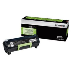 LEXMARK originální toner 51F2H0E, black, 5000str., return, high capacity, LEXMARK MS-Serie