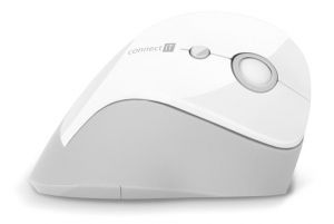 CONNECT IT FOR HEALTH ergonomická vertikální myš, (+ 1x AA baterie zdarma), bezdrátová, BÍ