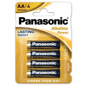 Baterie alkalická, AA, 1.5V, Panasonic, blistr, 4-pack, Alkaline power