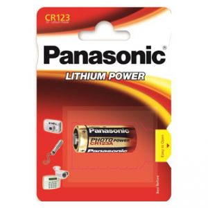 Baterie lithiová, CR123, 3V, Panasonic, blistr, 1-pack, cena za 1 ks baterie