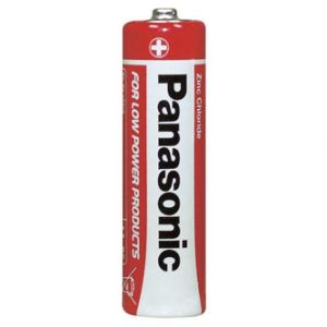Baterie zinkouhlíková, AA, 1.5V, Panasonic, folie, 4-pack, cena za 1 ks baterie
