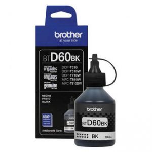 Brother originální ink BT-D60BK, black, 6500str., 108ml, Brother DCP T310, DCP T510W 