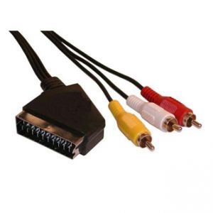 Audio/video kabel SCART - CINCH , SCART M-cinch M 3x, 3m