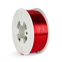 VERBATIM 3D Printer Filament PET-G 1.75mm 1000g red transparent