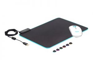 DELOCK, USB Mouse Pad 350 x 260 x 3 mm with RGB