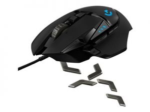 LOGITECH Gaming Mouse G502 (Hero) - Myš - optický - 11 tlačítka - bezdrátový, kabelové - L