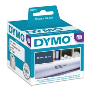 DYMO papírové štítky 89mm x 36mm, bílé, velké, 1x260 ks, 1983172