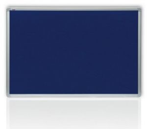 Filcová modrá tabule v hliníkovém rámu 180 x 90 cm