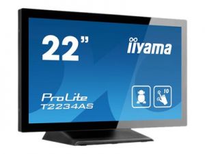 22"IIYAMA  T2234AS-B1: IPS, Full HD, 350cd/m2, HDMI, USB, černý