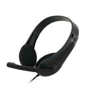 Sluchátka k PC C-TECH MHS-01, černo-grafitová