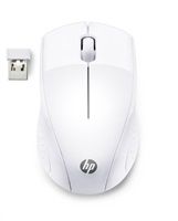 HP Myš 220 Snow white, 1600DPI, 2.4 [GHz], optická Blue LED, 3tl., bezdrátová, bílá, 1 ks