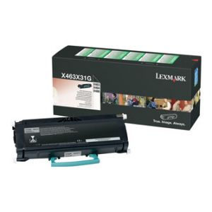 LEXMARK originální toner X463X31G, black, 15000str., extra high capacity, LEXMARK X463, X4